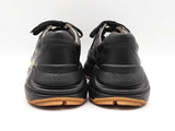 Gucci Rhyton Sneakers In Black Iridescent Logo Leather Size 9 Fw0126lcrdu