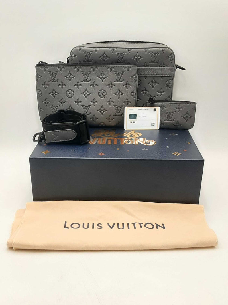 Louis Vuitton Embossed Monogram Calfskin Trio Messenger Bag Sd0425oxzsa