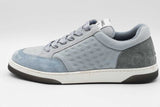 Chanel Light Blue Suede & Fabric Logo Sneakers Size 39.5 Eb1225lrxdu