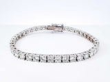 10.0 Cttw Lab Grown Diamond 14k White Gold Tennis Bracelet 14.8g 7 Inch Fwoixzdu