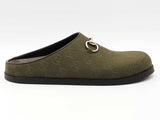 Gucci Canvas Monogram Granada Kid Womens Horsebit Green Size 38 Aa0926lrzsa