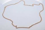 14k Yellow Gold Cuban Link Chain Necklace 3.3 Grams 22.5 Inch Eb0826owxde