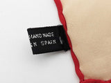 Loewe Anagram Logo Red Creme Silk Square Scarf Do0926lrxde