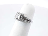0.61 Cttw Diamond & 14k White Gold Engagement Ring 2.9 Grams Size 4 Fw0826wrzdu