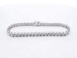 9.68 Cttw Lab-grown Diamond & Silver Tennis Bracelet 9.7 Gram 7 In. Fw0425lwrxdu