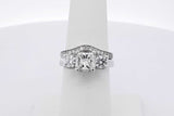 1.55cttw Diamond 14k White Gold Ring 7.7 Grams Size 6 Eb0626oxxzsa