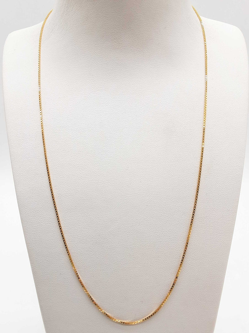 14k Yellow Gold 3.5g Box Chain 20 In Do0225lxzde