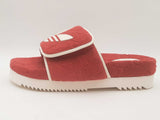 Gucci X Adidas Terry Cloth/ Leather Slides Red Size 13 Aa0525lcrsa