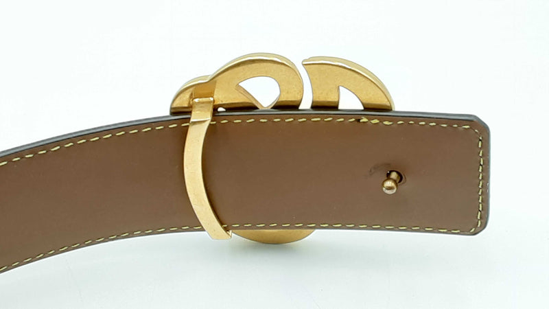 Louis Vuitton Reversible Black & Brown Leather Belt & Dynasty Buckle Fw1124lxzdu