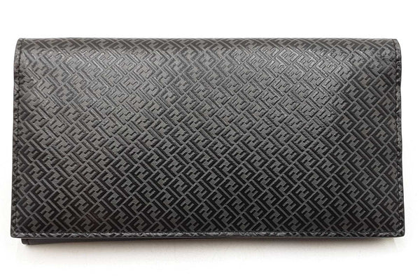 Fendi Ff Embossed Leather Continental Wallet Eb1125lixdu