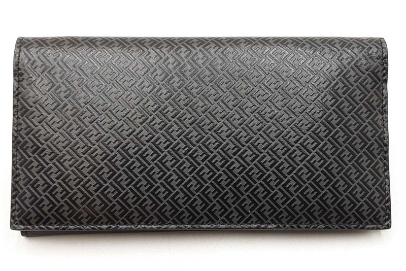 Fendi Ff Embossed Leather Continental Wallet Eb1125lixdu