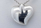 Tiffany & Co. Elsa Peretti Sterling Full Heart Pendant Necklace 4.5g  Eb926lxzde