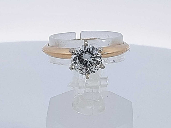 0.7 Cttw Diamond Ring 14k Yellow Gold 2.5 Grams Size 6.5 Aa1024rxzsa