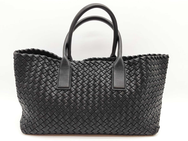 Bottega Veneta Cabat Intrecciato Black Leather Tote Bag Do0525lxzxde