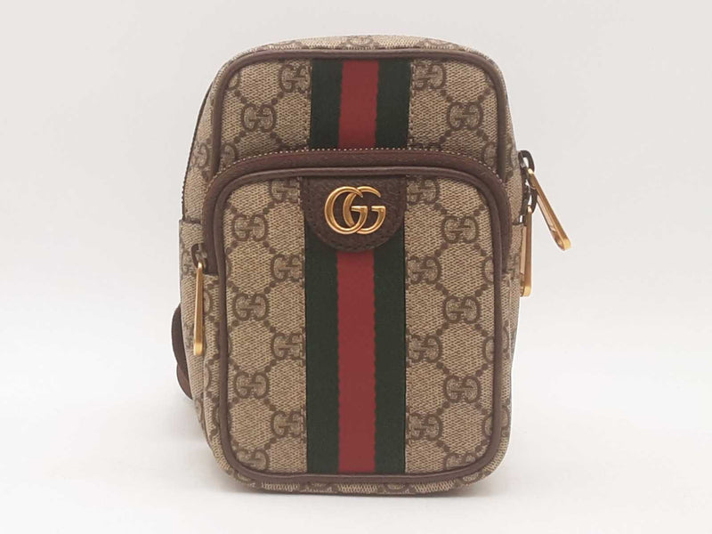 Gucci Ophidia Gg Canvas Cross Body Brown Aa0825rrzsa
