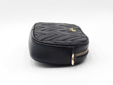 Coach Convertible Crossbody Belt Bag In Quilted Black Leather Fw0926lrdu