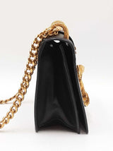 Prada Animalier Cahier Crossbody In Black Leather Fw0625izxdu