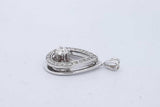 0.88cttw Diamond Pendant In 10k White Gold 4.3 Grams Eb1125pxzde