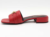 Versace Sandal H.25 Vitello Red Size 40 Aa0926lzxsa