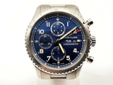 Breitling A13316 43 Aviator 8 Curtis Warhawk Blue Dial Steel Watch Do0324opxzde