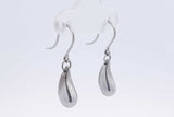 Tiffany & Co. Elsa Peretti Tear Drop Sterling Silver Earrings 4.3g Eb0725wxdu