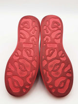 Alexander Mcqueen Oversized Red Leather Sneakers Size 42 Eb0626lxzsa