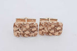 14k Yellow Gold Nugget Cuff Links 15.9 Grams Eb0726erxsa