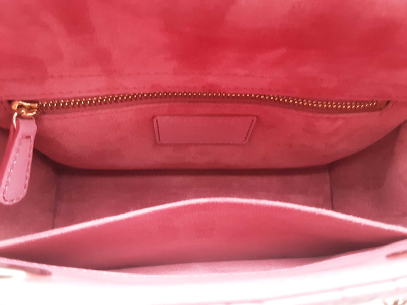 Christian Dior Lady Canage Hombre Pink Small Handbag Aa0325oizxsa