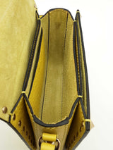 Valentino Garavani Yellow Lime Green Leather Rockstud Crossbody Bag Eb0826lrxde