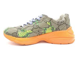 Gucci 673354 Gg Rhyton Pineapple Print Multi-color Shoes Size 11 Aa1026lrzsa
