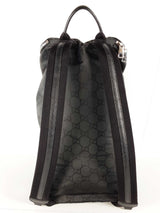 Gucci Gg Supreme Black Nylon Coated Canvas Backpack Sd0525irzde