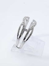 0.62 Cttw Diamond & 10k White Gold Enhancer Ring 3.8 Grams Size 8.5 Fw0426wzxdu