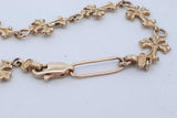 10k Yellow Gold Cross Link Bracelet 5.6 Grams 8 Inch Eb0626orxde