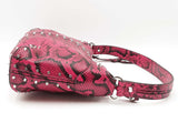 Michael Kors Astor Studded Snake Embossed Leather Shoulder Bag Sd0826rzdu