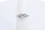 0.74ctw Princess Cut Diamond Ring In 10k White Gold 1.9 Grams Size 5 Eb1124pxzdu