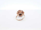 0.48 Ct Diamond & 10k Yellow Gold Rose Ring 5.5 Grams Size 4.5 Fw0925pordu