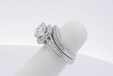 2.76cttw Diamond Wedding Set In 14k White Gold 7.8 Grams Size 3.5 Eb0426orxzsa