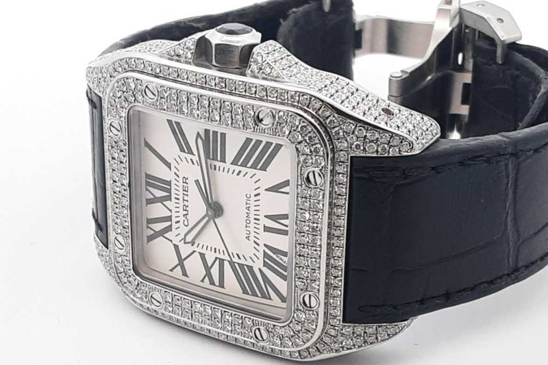 Cartier Santos 100 Stainless Steel Automatic Watch 41mm Eb0524xxxxzsa