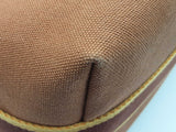 Hermes Bride-a- Brac Large Gold Brown Canvas Palladium Travel Case Do0326wxzde