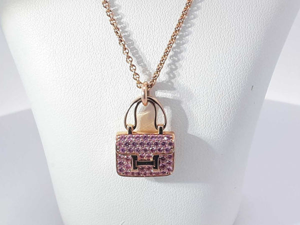 18k Rose Gold Hermes Amulettes Constance Pendant 11 G 16 In Aa0825wozxsa