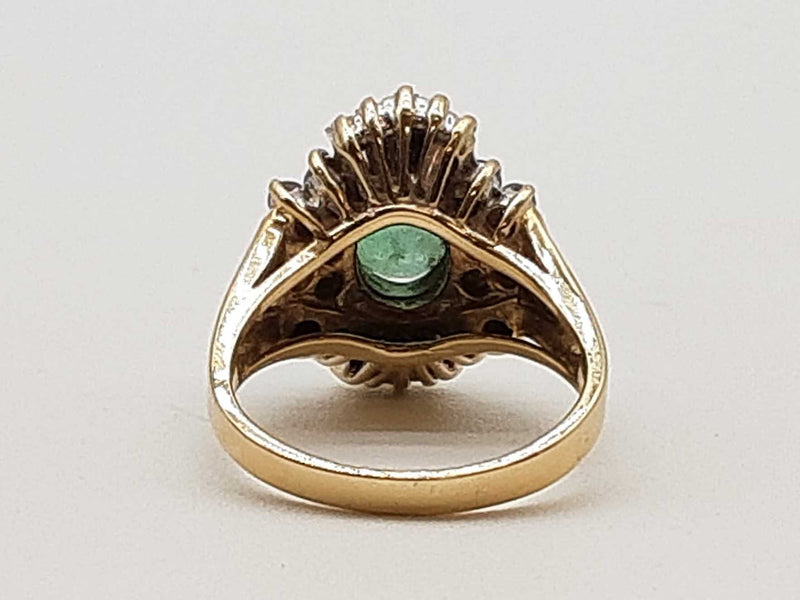 3.30 Cttw Emerald Diamonds 14k Yellow Gold 8.3g Ring Size 7 Do0525cpxde