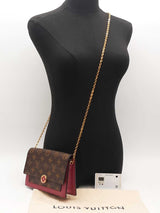 Louis Vuitton Monogram Flore Chain Wallet Brown Aa0126rzxsa
