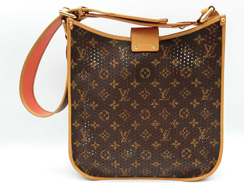 Louis Vuitton Musette Perforated Brown Monogram Orange Tote Bag Do0525loxzde