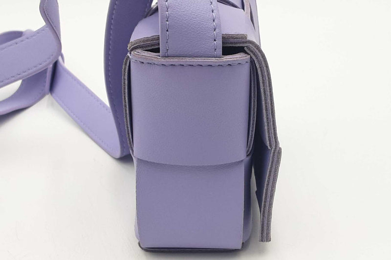 Bottega Veneta Wisteria Purple Intrecciato Mini Cassette Crossbody