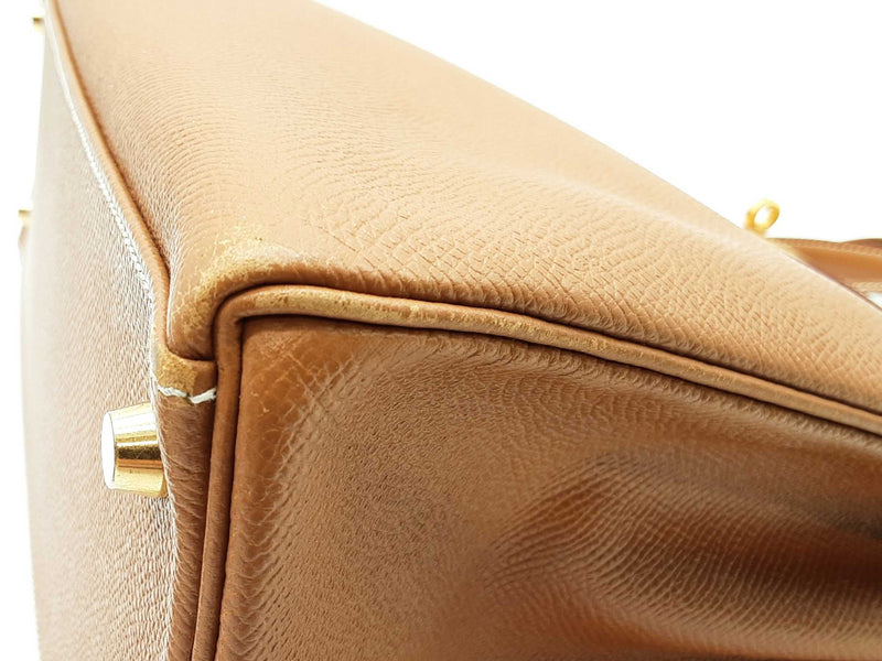 Hermes Kelly 35 Gold Brown Epsom Gold Hardware Shoulder Bag Do0225erxzde