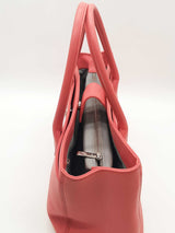 Chanel Cerf Executive Coral Pink Leather Shopping Tote Bag Eb0925irzde