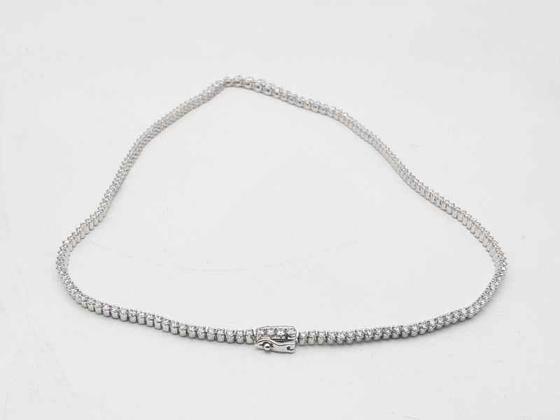 10.84 Cttw Diamond 14k White Gold 13.8 Grams Necklace 16 In Aa0625rzxzsa