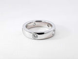 0.65 Cttw Diamond & 14k White Gold Anniversary Ring 6.3 Grams Size 4 Fw0226iszdu