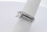 1.9cttw Diamond Wedding Set In 14k White Gold 5.3 Grams Size 7 Eb0626corsa