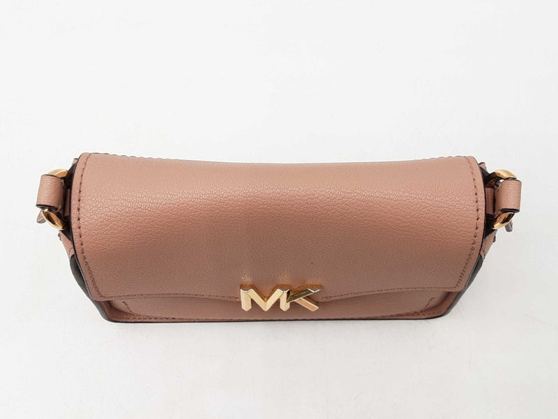 Michael Kors Sylvia Small Flap Crossbody Bag In Dusty Pink Leather Fw0924exdu